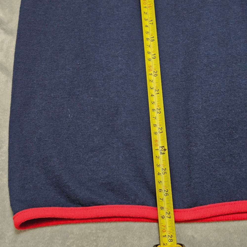 VTG 90s GRANDMA Made Usa XL NAVY RED EMBROIDERED GRANDKID KEY M&C COTTAGECORE - Picture 7 of 9